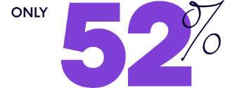 only 52%